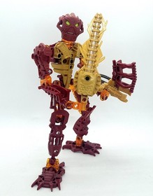Lego Bionicle Inika Toa Jaller Figure Complete Missing Spheres Sword Works 8727