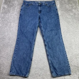 Urban Pipeline Jeans Mens 38X32 Blue Relaxed Straight Mid-Rise Medium Wash Denim - Picture 1 of 11