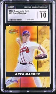 2000 Best Greg Maddux #75 Baseball CGC 10 - Picture 1 of 2