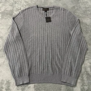 Jos.A.Bank V-Neck Pullover Pulli Baumwolle Seide, Reserve Collection Gr. XL Neu mit Etikett - Bild 1 von 7