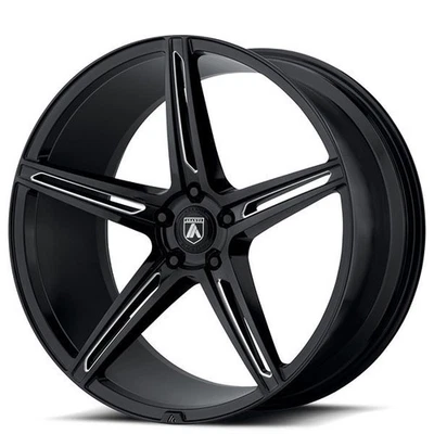 20x8.5"Asanti Wheels ABL-22 Alpha 5 Gloss Black Milled Rims (S05) — 第 1/4 张图片