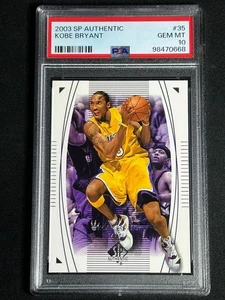 2003 SP Authentic Kobe Bryant #35 PSA 10 GEM MINT Lakers HOF LOW POP - Bild 1 von 2