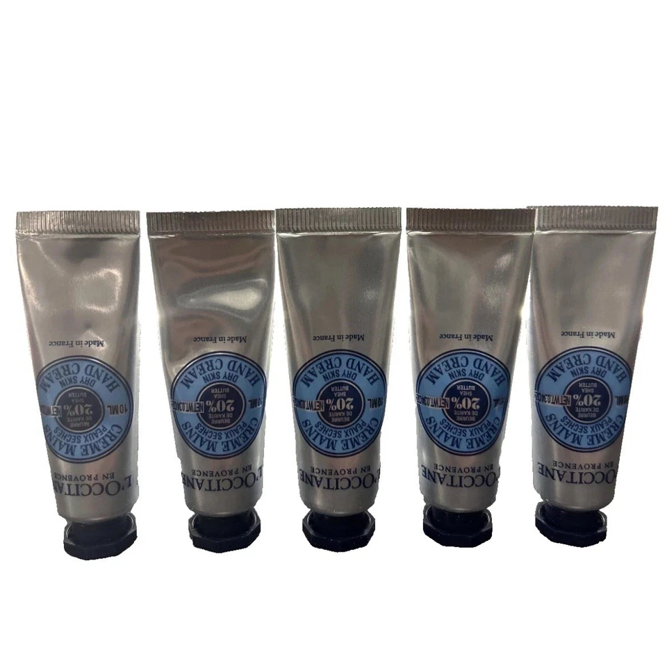 Juego de 5 crema de manos L’occitane 20 % piel seca de karité - 0,34 oz 10 ml tamaño de viaje Foto 1 de 2