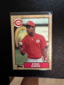 1987 TOPPS MLB BASEBALL CARD CINCINNATI REDS ERIC DAVIS #412 - Picture 1 of 1
