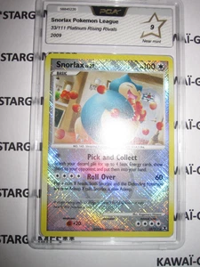 POKEMON (◕‿◕✿) SNORLAX LEAGUE PROMO 33/111 PCA 9 PLATINUM RISING RIVALS NO PSA - Picture 1 of 3