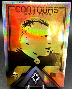 2022 Panini Phoenix BROCK LESNAR "Contours" Silver Prizm Parallel #CT-9 VIKINGS! - Picture 1 of 11