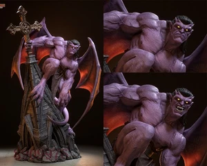 Goliath Gargoyles 3D Printing Figure Unpainted Model GK Sculpture Blank Kit - Picture 1 of 7