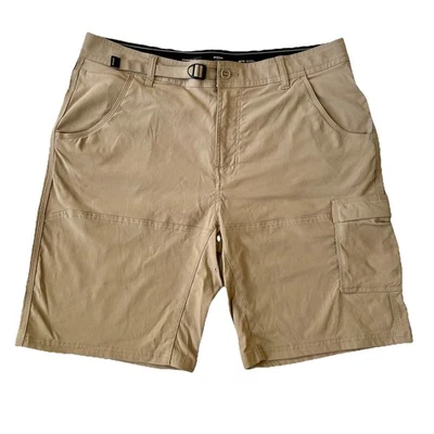 PrAna Men's Stretch Zion Shorts II Size 36 Khaki 10" Inseam - Image 1 of 4