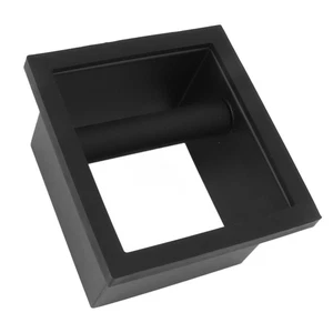 Coffee Ground Knock Box Square Bottomless Black Rubber PTFE Steel Residue B Kit - Picture 1 of 12