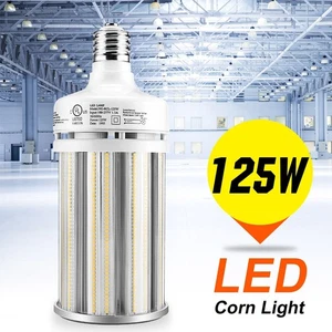 125W LED Corn Light Bulb E39 AC100-277V Commercial High Bay Area Lights Fixture - Picture 1 of 13