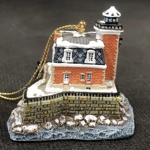 Leuchtturm Miniaturen Weihnachtsschmuck Hudson Athen New York 2000 Vintage - Bild 1 von 10