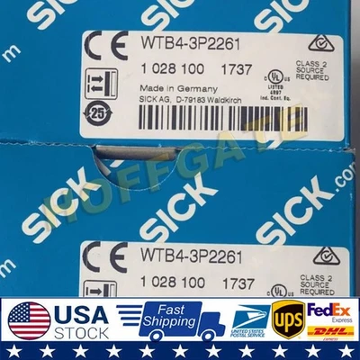 NEW SICK WTB4-3P2261 1028100 WTB43P2261 Photoelectric Proximity Sensor - Image 1 of 4