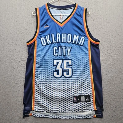 Camiseta para hombre Oklahoma City Thunder Kevin Durant #35 NBA Adidas azul Foto 1 de 4