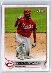 2022 Topps Chrome Rifrattore #56 Mike Moustakas Reds - Foto 1 di 2