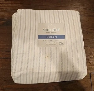 South Point Home Fashions Microfiber 6-Piece Sheet Set Queen New - Picture 1 of 2