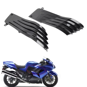 Carbon Fiber Side Engine Trim Fairing Knee Guard For Kawasaki ZX14 2006-2011 - Picture 1 of 12