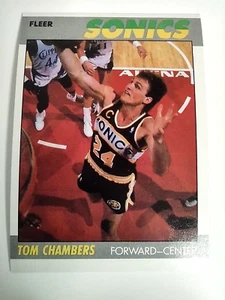 1987-88 Fleer #19 Tom Chambers Seattle Supersonics - Picture 1 of 10