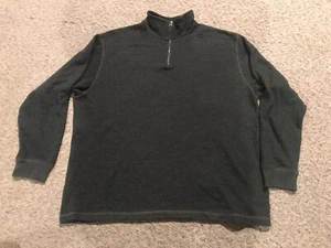 NWOT Mens RedHead Red Head quarter zip pullover Waffle Knit shirt Green sz 2XL - Picture 1 of 7