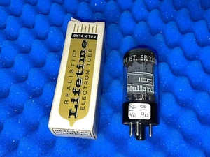 One Mullard IEC 5AR4 GZ34 4 Notch f32 Great Britain Tested On Tv7 Balanced Clean - Bild 1 von 8