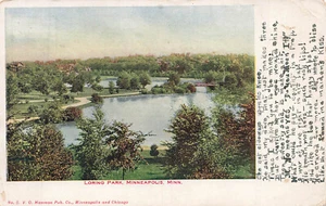 VINTAGE MINNEAPOLIS MN LORING PARK POSTCARD 1917 WITH ORIGINAL POEM 072022 R - Picture 1 of 3