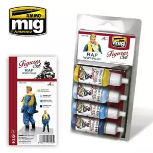 Munition MIG 7026 - WWII RAF Pilot Farben / Acrylfarben Set - 4 x 17ml - T48 Post - Bild 1 von 19