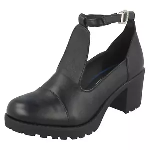 Mädchen Red Tag Smart klobige Sohle Schnalle T-Bar künstliche Schuhe H3R030 - Bild 1 von 10