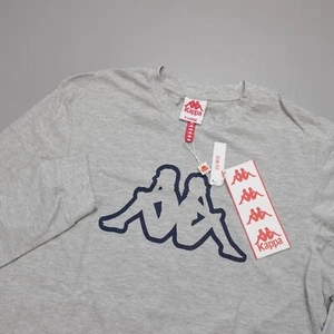 Kappa Slim Fit Long Sleeve Shirt Grey 100% Cotton Men's Size XL - Picture 1 of 7