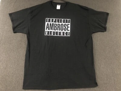 Camiseta Dean Ambrose Violencia Explícita 2XL Negra AEW TNA Impact Foto 1 de 4