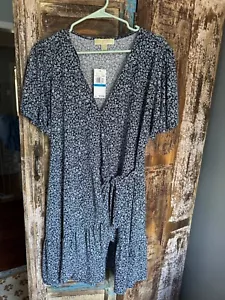 Michael Kors Ladies Dress Blue and white flowers Size XL NWT retails $110. - Picture 1 of 3