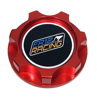 RED FR12 RACING BILLET RACING ENGINE OIL FILLLER CAP FOR YARIS VIOS SCION JDM - Image 1 of 4