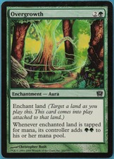 Overgrowth FOIL 9th Edition PLD Green Common MAGIC CARD (ID# 152482) ABUGames