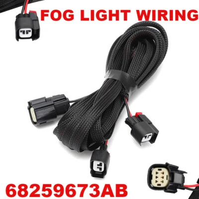 FOR DODGE CHALLENGER FOG LIGHT WIRING HARNESS CONNECTOR KIT 2015-2019 68259673AB - Image 1 of 4