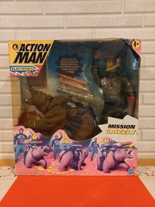 ACTION MAN MISSION GRIZZLY VINTAGE HASBRO ANNI '90 ACTION FIGURE CON ORSO - Photo 1/5