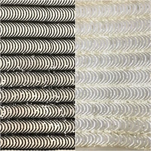 Polyester durchsichtiges Netz ohne Dehnung mit 5 mm Pailletten - Bild 1 von 4