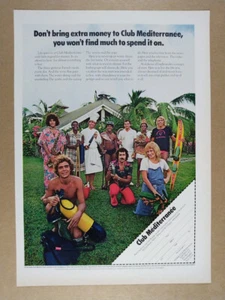 1974 Club Med Mediterranee Vacations vintage print Ad - Picture 1 of 1