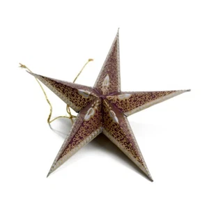 Estrella De Papel 5 Piezas Ciruela/ Marfil/ Oro - Papertree - Imagen 1 de 1
