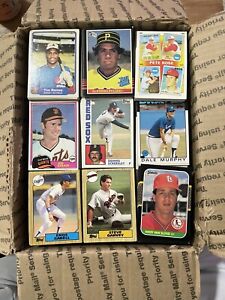 Lot Of 1500+ 1986 1987 Topps Baseball Cards 81-85 Donruss + Fleer RCs Stars inc