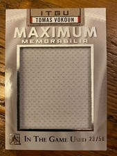 2015-16 ITG Used Maximum Memorabilia #MM-TV1 Tomas Vokoun 23/50