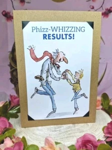 Phizz-whizzing Results 2-in-1 Card/frameable print Roald Dahl Charlie Exam Test - Picture 1 of 1