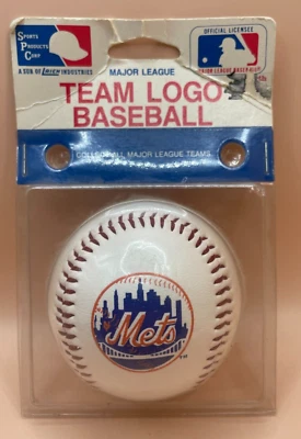 Logotipo del equipo MLB de los New York Mets 1988 de colección béisbol-Laich Sports Products Corp-NUEVO EN PAQUETE Foto 1 de 3