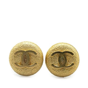 CHANEL vintage COCO Mark round Earring Women 【Used】 - Picture 1 of 3