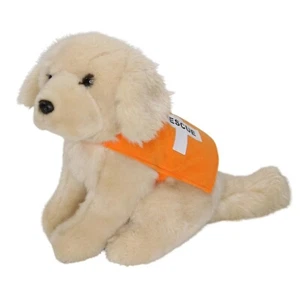 SOS Save Our Space Golden Labrador Retriever Welpe Rettungshund orange Rettungsweste - Bild 1 von 12