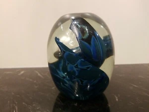 GES 1990 Glass Eye Studio Paperweight Signed  - Picture 1 of 8