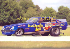 "Jungle Jim" Liberman 1974 "Revell" Vega NITRO Funny Car ORIGINAL Post Card! 