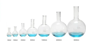 Vidrio de borosilicato Rocwing fondo plano redondo hirviendo Florence frasco Boro 3.3 laboratorio - Imagen 1 de 10