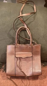 Rebecca Minkoff Rose Gold Metallic Handbag - Picture 1 of 5