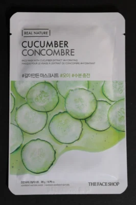 Real Nature - The Face Shop Cucumber Face Mask 0.70 oz - Image 1 of 2
