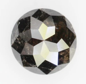 0.85 Ct Natural Loose Brown Color Round Rose Cut Beautiful Engagement Diamond - Picture 1 of 10