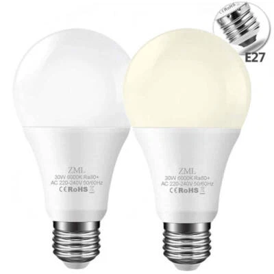 LED Bulb Cool White 220V 3W 30W Warm White Energy Saving Globe Light Screw E27 - Image 1 of 4