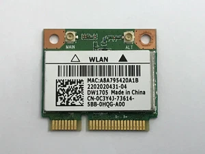 Dell DW1705 Intel Qualcomm Atheros QCWB335 Wi-Fi Wireless Mini C3Y4J 0C3Y4J - Foto 1 di 2